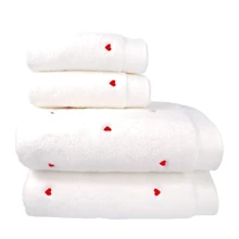 Полотенце HOBBY Lubow/Love Microcotton белый 50х90см (331723): Тип махровое полотенце