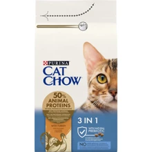 Сухой корм Cat Chow Feline 3-in-1 для взрослых кошек с индейкой1.5кг (12347617): Тип Сухой корм