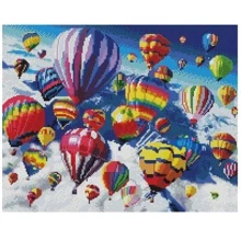 Алмазна мозаїка Brushme Кулі в небі 40х50 см (GF2721): Виробник Brushme