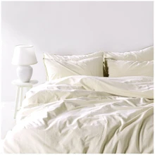 Комплект постільної білизни SoundSleep Stonewash Adriatic milky молочний, Двохспальний євро (92370791): Матеріал бавовна, ранфорс