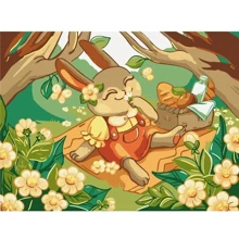 Картина по номерам Brushme Зайчонок на пикнике ©Olena Lazarenko 30х40 см (KBS0138): Производитель Brushme