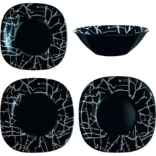 Столовый сервиз Сервиз Luminarc Dripping Black G9673 (19 пр.): undefined undefined