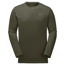 Жіночий лонгслів Jack Wolfskin Essential Longsleeve Men 1806041-4144 S хакі: Вид Лонгсливы