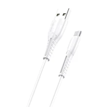 Кабель Usams USB Cable to microUSB 1m White (US-SJ365): Тип USB-C - microUSB
