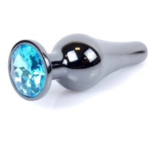 Анальна пробка BOSS Series Exclusivity Jewellery Dark Silver Butt Plug Light Blue: Для кого унісекс