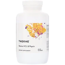 Thorne Research Betaine HCL and Pepsin Бетаїну гідрохлорид і пепсин 450 капсул: Форма випуску капсули