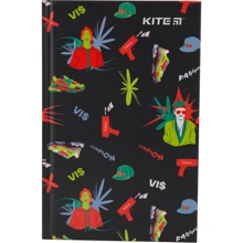 Книга записна Kite Время и Стекло тверда обкладинка А6, 80л. клітина VIS-3 (vis19-199-3): Виробник KITE