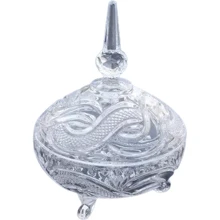 Конфетница Bohemia Denise хрустальная 250 мм (6311): Тип Конфетница на ножке с крышкой