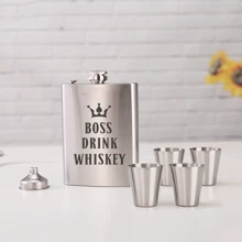 Набір фляга з чарками BeriDari "Boss drink whiskey": Виробник BeriDari