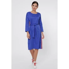 Сукня FashionUp PL-1778C 42 синє повсякденне подовжене міді: Склад поліестер, бавовна