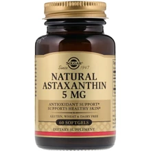Solgar Natural Astaxanthin Солгар Астаксантин 5 mg, 60 гелевих капсул: Вид неферментний