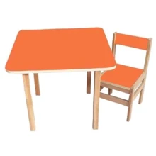 Столик со стульчиком Sofia (orange): Тип набор