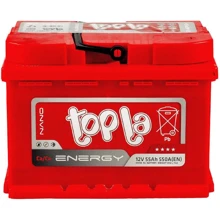 Topla 6СТ-55 АзЕ Energy Euro (TST-E55-0): Ёмкость, Ач 55