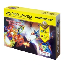Магнітний констуктор MagPlayer 83 ед. (MPA-83): Кількість деталей, шт. 83