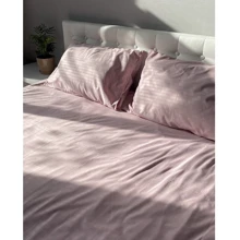 Комплект постільної білизни Emily Fiber Roze Stripe мікрофібра рожевий полуторний (94031263): Матеріал мікрофібра