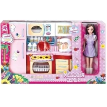 Детский игровой набор QunFengToys Кухня "Медовая семья" с куклой (29 см.: Производитель QunFengToys