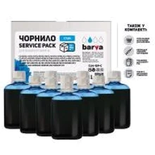 Чернила Barva Canon/HP/Lexmark Universal №4 Cyan 10x100мл ServicePack (CU4-1SP-C): Цвет Cyan