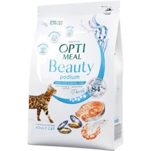 Сухой беззерновой корм Optimeal Beauty Podium Adult cats на основе морепродуктов 650 г (4820215366892): Тип Сухой корм