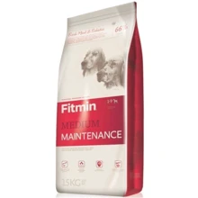 Для взрослых собак Fitmin dog medium maintenance средних и крупных пород средней энергетической ценности 15 кг (ф6496): Тип Сухой корм