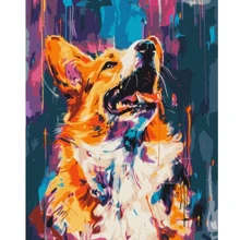 Картина по номерам Brushme Цветастый корги 40х50 см (BS53927): Производитель Brushme