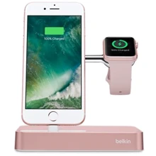 Док-станція Belkin Dock Stand Charge Rose Gold (F8J183vfC00) for iPhone and Apple Watch: undefined undefined