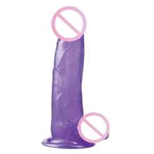 Фаллоимитатор LoveToy Jelly Studs Large Purple: Назначение Вагинальные