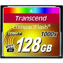 Карта пам'яті Transcend 128GB CompactFlash 1000X (TS128GCF1000): Тип карти Compact Flash