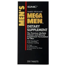 GNC Mega Men Multivitamins Мультивитамины 200 capsule's: Пол Мужской