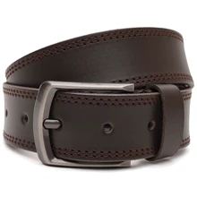 Чоловічий ремінь Borsa Leather коричневий (V1125FX22-brown): Стать Мужской