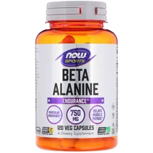 Амінокислота для спорту Now Foods Sports, Beta-Alanine, Endurance, 750 mg, 120 Veg Capsules: Смак Без смаку