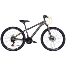 Велосипед 26 Discovery RIDER AM DD 2022 темно-сріблястий з жовтим OPS-DIS-26-526: Матеріал рами Сталь