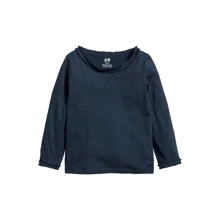 Лонгслив 6854228 H&M 92 см темно-синий: Пол Девочка
