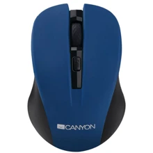 Мышь Canyon CNE-CMSW1BL Blue: Интерфейс подключения Wireless, USB