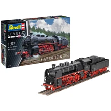 Сборная модель-копия Revell Экспресс локомотив S3/6 BR18 с тендером 5 масштаб 1:87: Производитель Revell