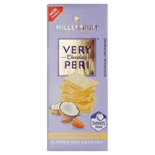 Шоколад Millennium Very Peri білий з мигдалем та кокосовою стружкою 85 г (4820240034407): Вага, г 85