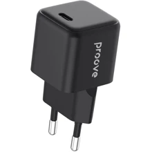 Зарядное устройство Proove Wall Charger USB-C Pocket GaN 25W Black (WCPG25010201): Особенности Power Delivery (PD), Быстрая зарядка, USB-C