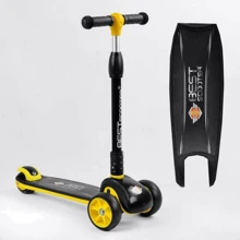 Самокат Best Scooter желтый (84377): Количество колес 4