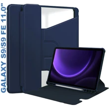 Аксесуар для планшетних ПК BeCover Case Rotatable Deep Blue для Samsung X710 Galaxy Tab S9 / X510/X516B Galaxy Tab S9 FE (710433): Колір синий