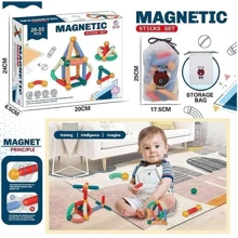 Магнитный конструктор Magnetic LM 420-9: Рекомендуемый возраст от 3 лет