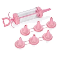 Кондитерський шприц BAGER BG-248 7 насадок PINK (BG-248 P): Виробник BAGER