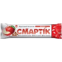 Смартик фруктовый-батончик яблоко, семена льна 30г (4810064020618): Тип Батончики