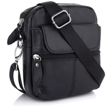 Мужская сумка через плечо Buffalo Bags черная (SHIM8628A-black): Пол Мужской
