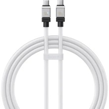 Кабель Baseus USB-C to USB-C CoolPlay Series 100W 1m White (CAKW000202): Тип USB-C - USB-C