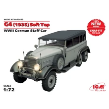 Германский автомобиль тентом WWII German staff car G4,1935 production (snap fit) (ICM72472): Производитель ICM