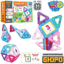 Магнитный конструктор Limo Toy Magnistar 31 деталь (KB 1001): Количество деталей, шт. 31