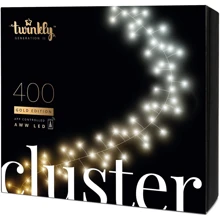 Smart LED Гирлянда Twinkly Strings AWW 400_ BT+WiFi_ Gen II_ IP44_ кабель черный: Тип Линейная
