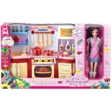 Дитячий ігровий набір QunFengToys Кухня "Медова сім'я" з лялькою (29 см.: Виробник QunFengToys