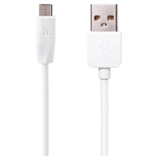 Кабель Hoco USB Cable to microUSB X1 2m White: Тип USB Cable - microUSB