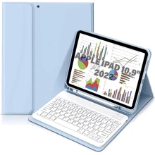 Аксессуар для iPad BeCover Case Smart Keyboard Light Blue for iPad 10.9 (2022 / 2024) / iPad 11 2025 (711141): Цвет голубой