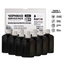 Чернила Barva EPSON M1100/M3170 (110) BLACK 10x100мл Pigm. (E110Bk-P-1SP): Цвет Black